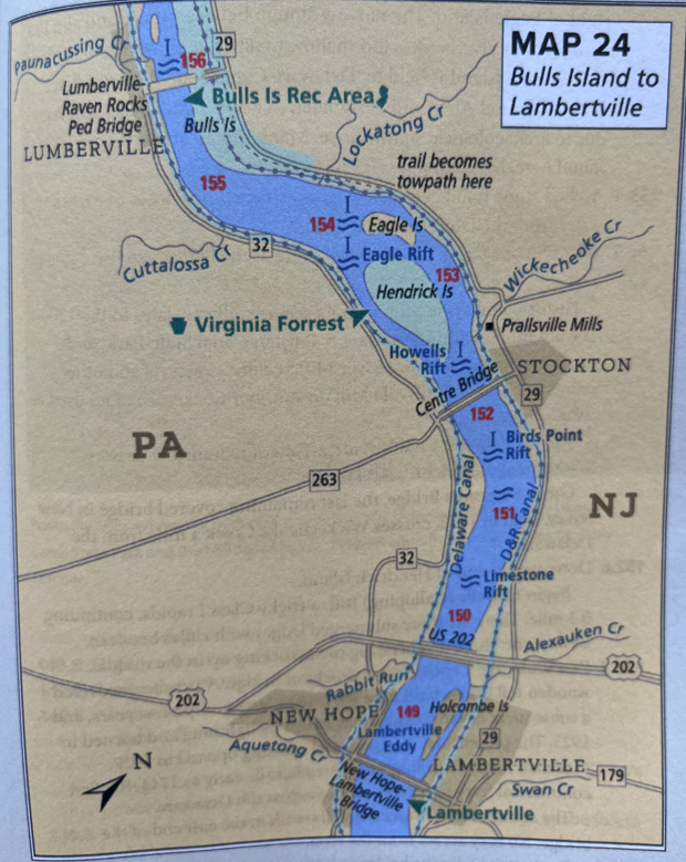 Bulls Island to Lambertville